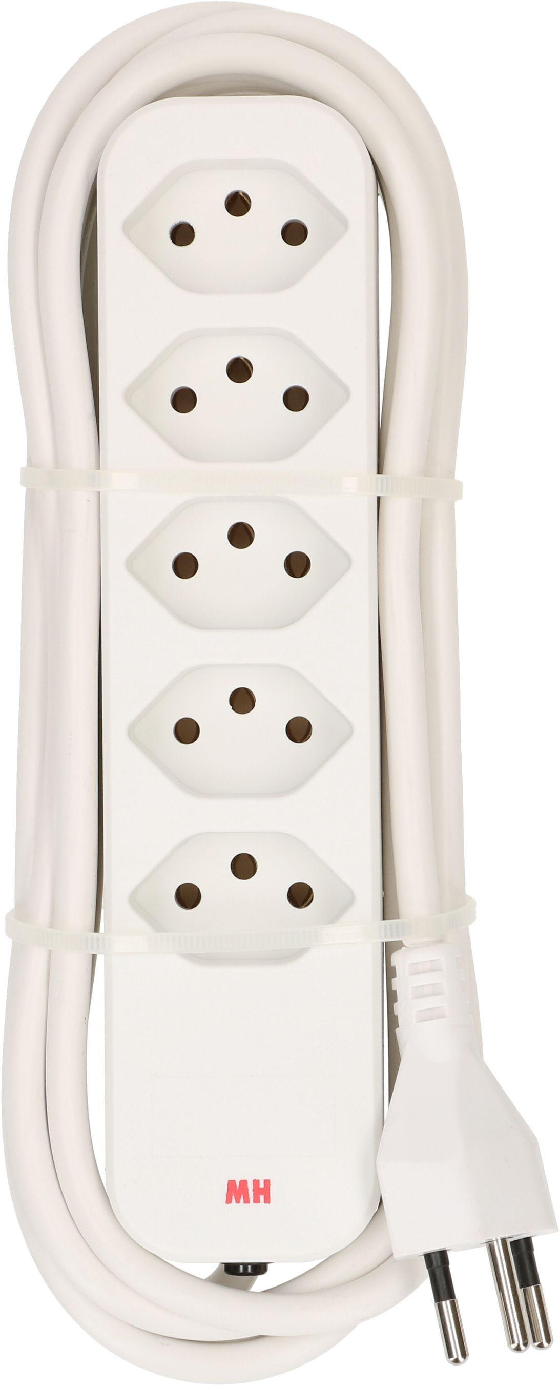 Steckdosenleiste Swiss Line 5x Typ 13 weiss Magnet