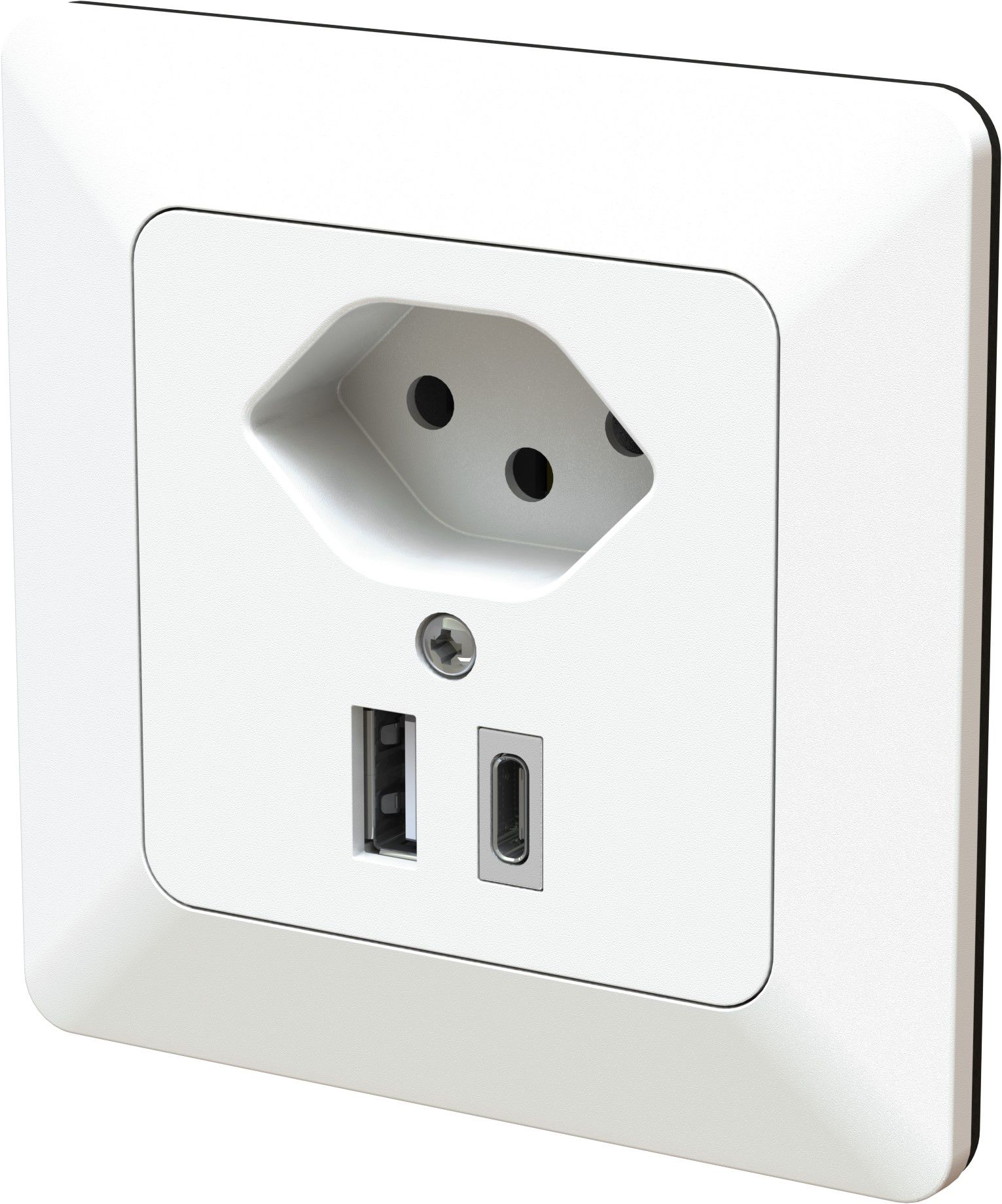 piccola combinazione tipo 13 / USB-A+C 18W INC priamos bianco