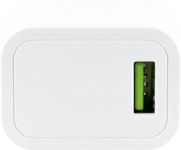 USB Schnellladeadapter 1x USB-A QC 18W weiss