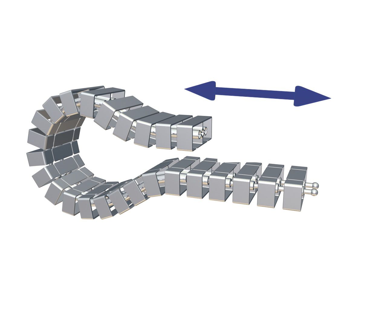 set di serpente del cavo Flex II 1.15m nero RAL9005