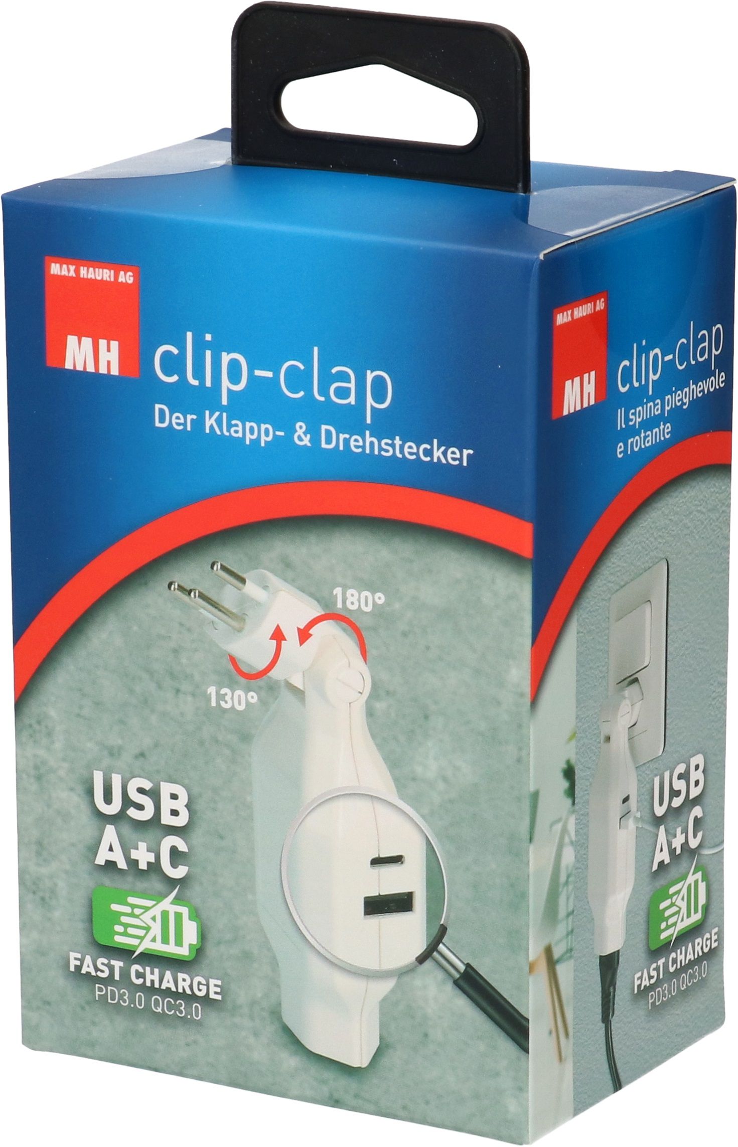 Adaptor ClipClap 1x type 13 with integrated USB