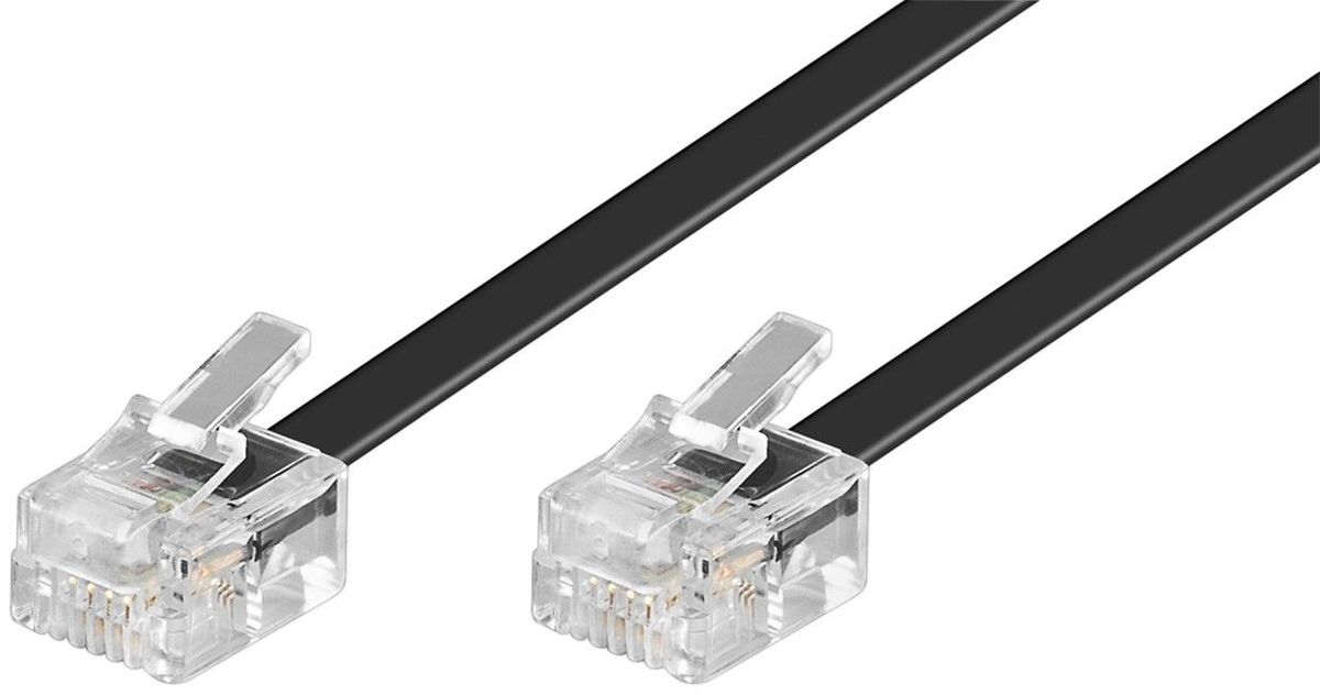 Telefon Verbindungskabel schwarz L=10m