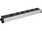 Steckdosenleiste Power Line 6x Typ 13 grau/schwarz