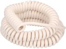 Spiralkabel weiss H05VV-F3G1.5mm2