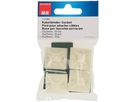Cable ties mount pad 25x25mm white