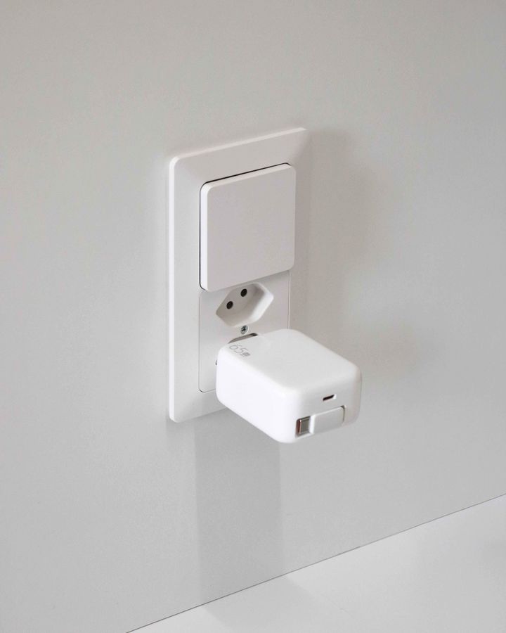 USB Schnellladeadapter GaN 1x USB-C Kabel 1x USB-C PD/QC 65W ws