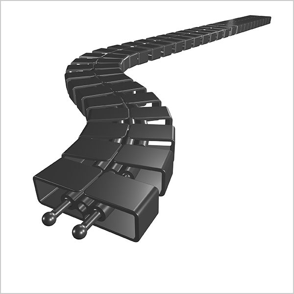 Kabelschlangen-Set Cube SL ca. 1.5m schwarz RAL 9005