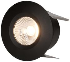 LED-Einbauspot WOODY Ø68 schwarz matt 3000K 660lm 60°
