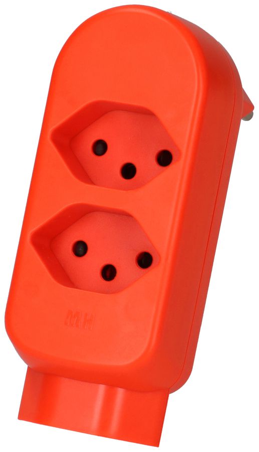 Adaptor 3x type 13 turnable fluo-orange
