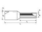 embout de câble isolé 0.5mm² x 8mm blanc