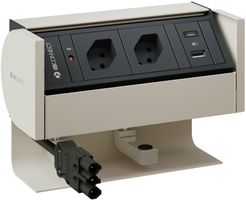 PRISMA Steckdoseneinheit weiss 2x Typ 13 1x USB-A/C