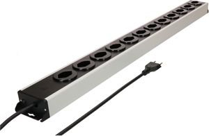 Steckdosenleiste Power Line 12x Typ 13 grau/schwarz 1.5m