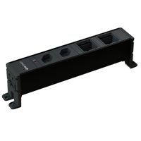 CUBO presa multipla nero 2x tipo 13 2x modulo vuoto