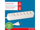 Steckdosenleiste Basic Line 6x Typ 13 ws Schalter 1.5m Green+Fair