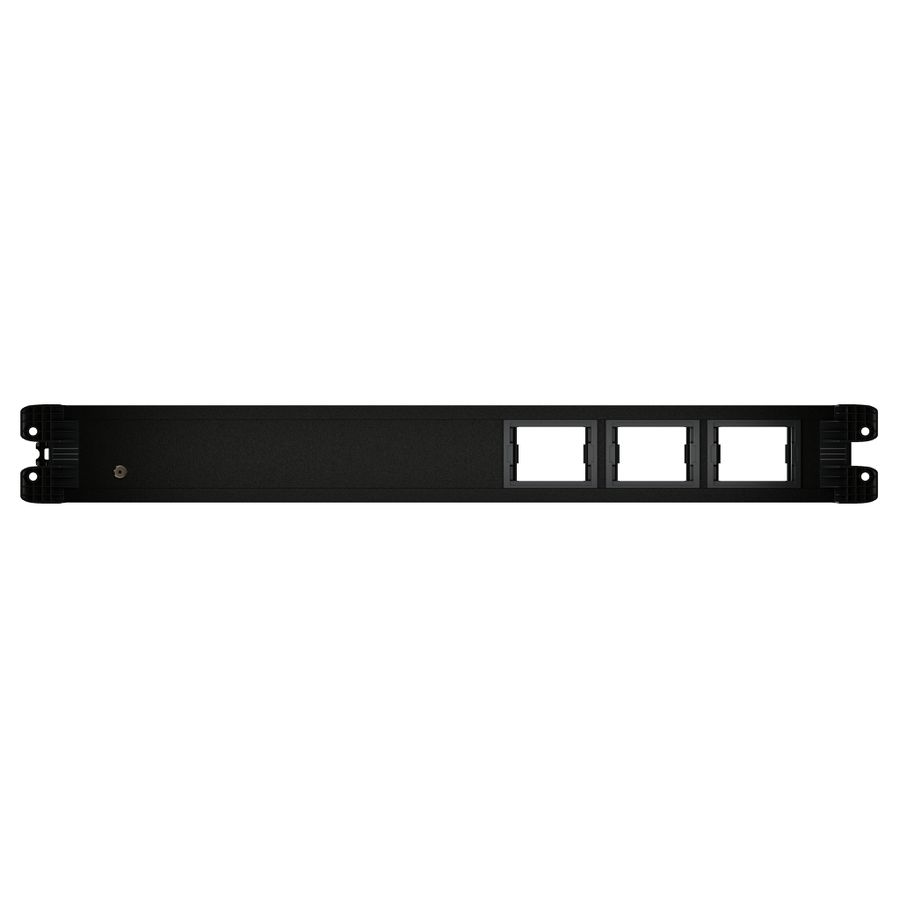 CUBO Steckdoseneinheit schwarz 3x Typ 13 1x USB A/C 3x Leermodul