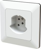 Steckdose 1x Typ 15 UP priamos weiss