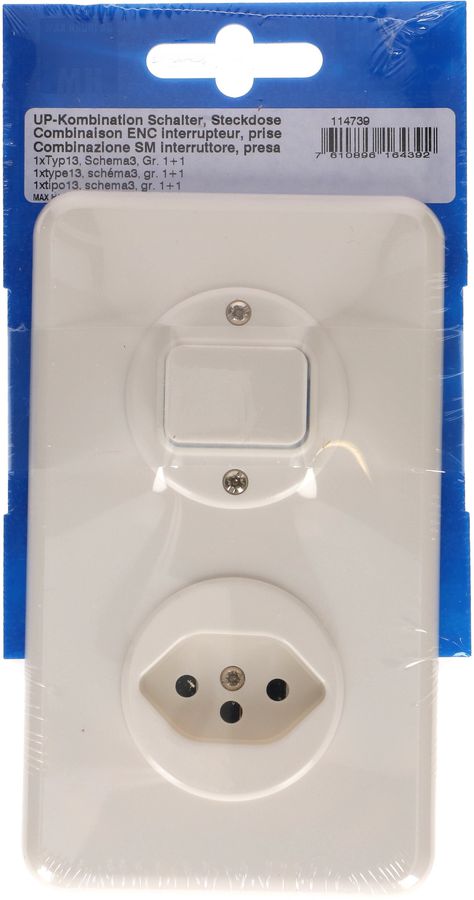 combinazione schema 3 / tipo 13 dim.2x1 INC Basico bianco