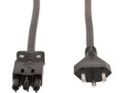 TD-Anschlusskabel H05VV-F3G1.5 1m schwarz Typ 23 / AC 166