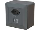 piccola combinazione tipo 13 / USB-A+C 18W AP priamos antracite