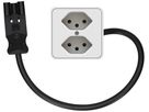 presa aggiuntiva per mobili 2x tipo 13 bianco 0.5m AC166