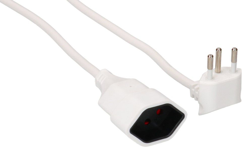 Rallonge TD H05VV-F3G1.0, 5m, blanc, BS