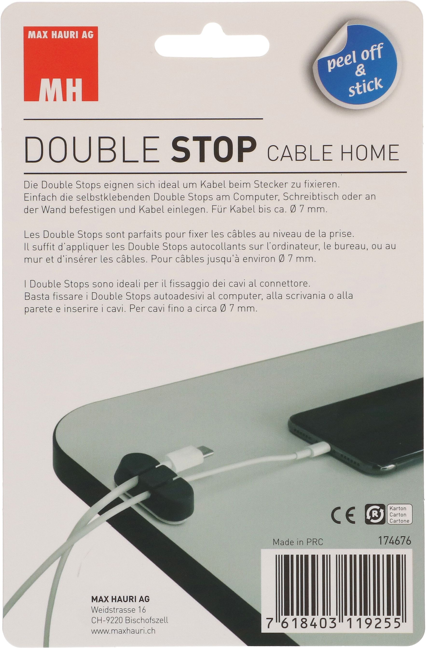 DOUBLE STOP set 6x noir