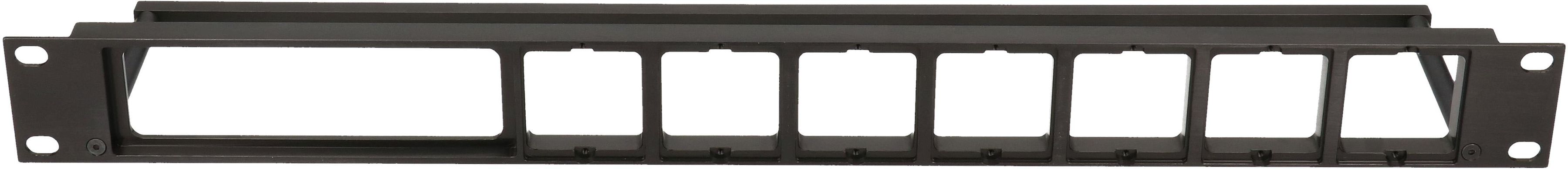 19 Zoll Panel 1HE ALU schwarz eloxiert