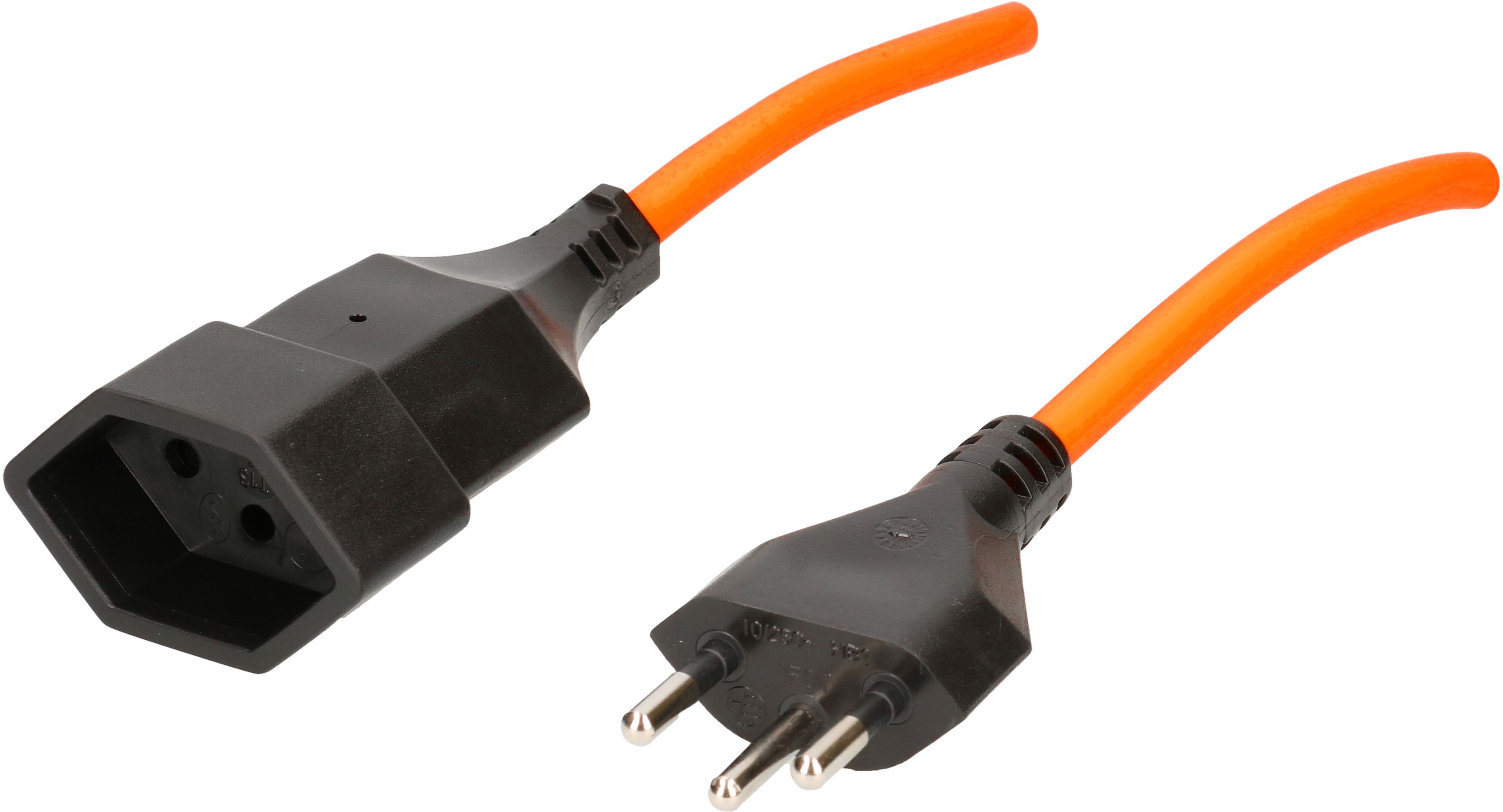 Rallonge TD3x1mm2 orange L=3m