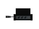 NEXO Steckdoseneinheit schwarz 3x Typ 13 1x USB-C/C