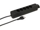 multiprise Swiss Line 5+1x type 13 noir 3m