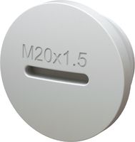 bouchon d'étanchéité M20x1.5 (joint inclus) gris clair