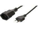 Extension cable cordset H07RN-F3G1.5mm2 black