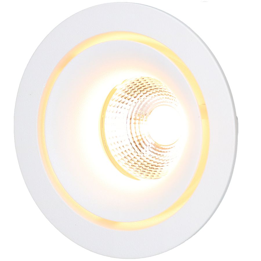 LED-Einbauspot MOON weiss 3000K 650lm 36°