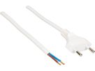 Cable cordset H05VVH2-F2x1.0mm2 white