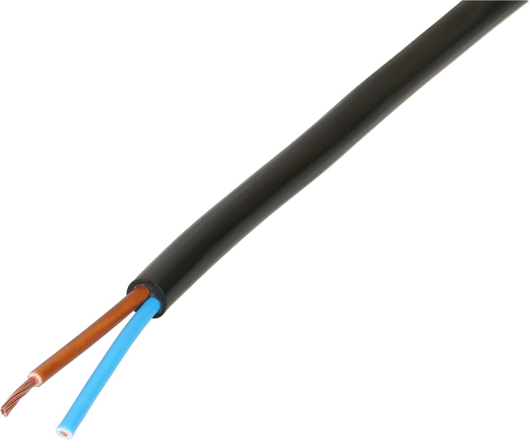 TD-Kabel H05VV-F2X1.0 20m schwarz