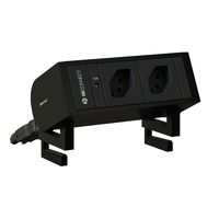 SUPRA Steckdoseneinheit schwarz 2x Typ 13