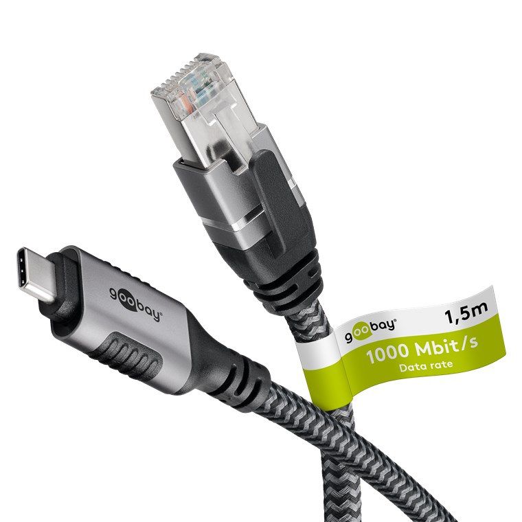 Adapterkabel USB-C auf Netzwerk RJ45 1.5m