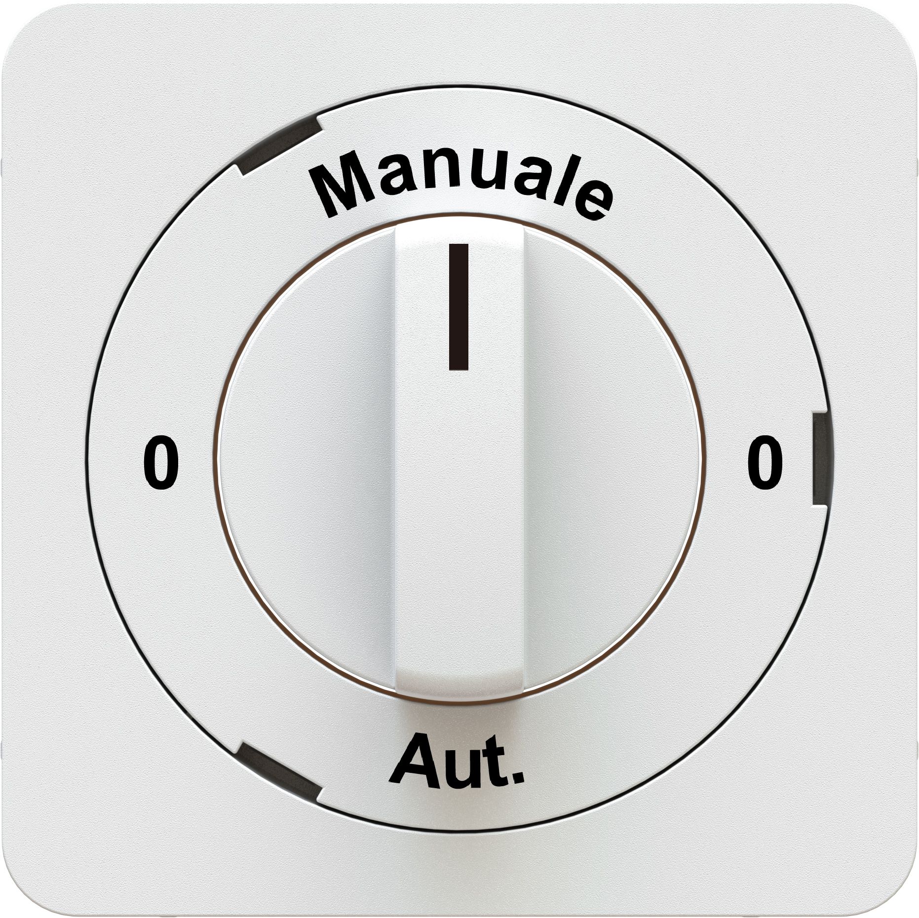 Front plates for turnable switch 0-Manuale-0-Aut.