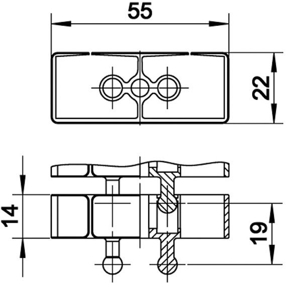 serpentine de câble Flex II 1.00m argent RAL9006