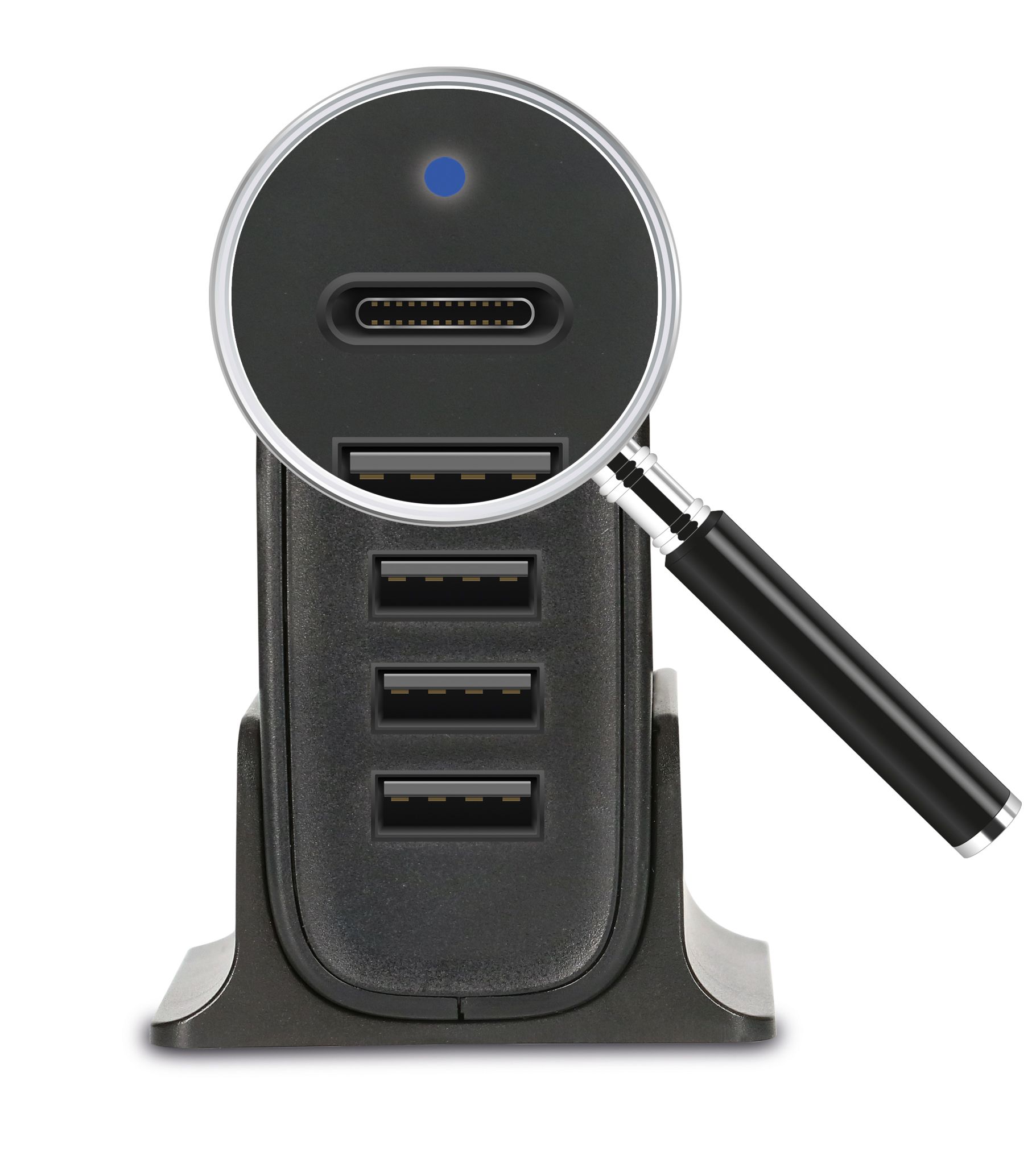 caricatore USB 4x USB A e 1x USB C totale 40W