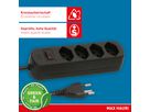 Steckdosenleiste Basic Line 4x Typ 13 sw Schalter 1.5m Green+Fair