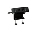 CUBO T Steckdoseneinheit schwarz 2x Typ 13 1x USB-A/C