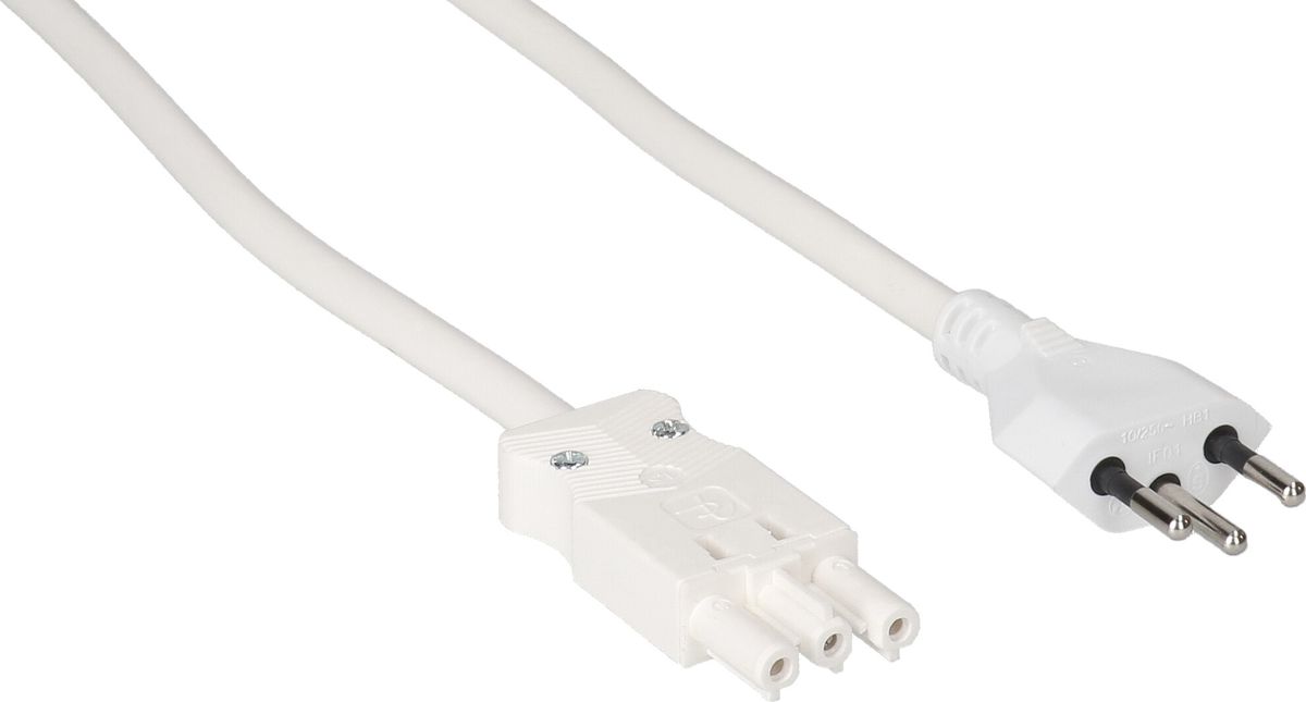 cavo di raccordo TD H05VV-F3G1.5 3m bianco tipo 12 / AC 166