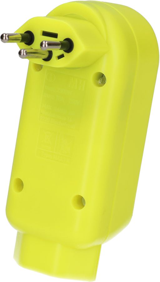 Abzweigstecker ADAPT 2+1x Typ 13 fl-gelb drehbar BS