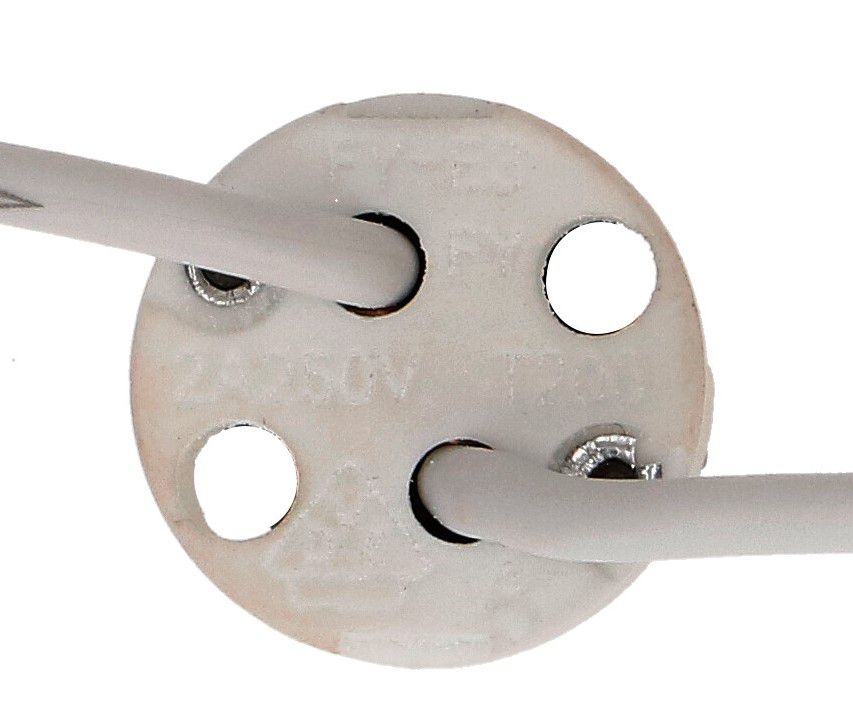 G4/G5.3/G6.35-Halogenfassung PTFE Litze 140mm