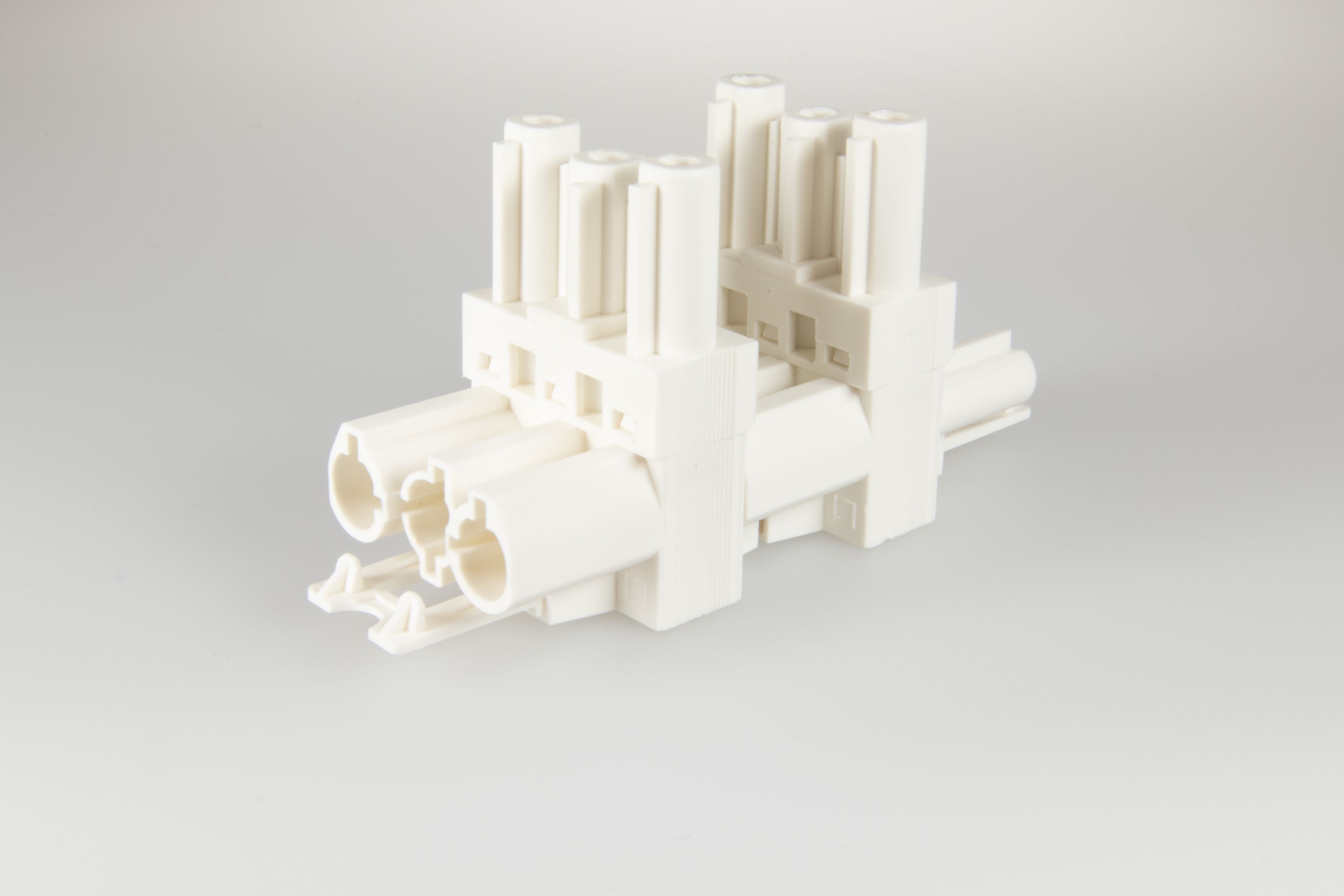 Verteilerblock AC 166 GVT 4/ 3 weiss