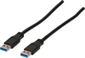 USB Anschlusskabel A/A 3.0 3m schwarz