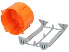 Boîte p. murs creux 1fois orange / jaune