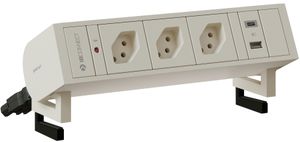 SUPRA Steckdoseneinheit weiss 3x Typ 13 1x USB-A/C