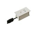 INTRO2.0 bloc multiprise blanc 1x type 13 1x USB A/C
